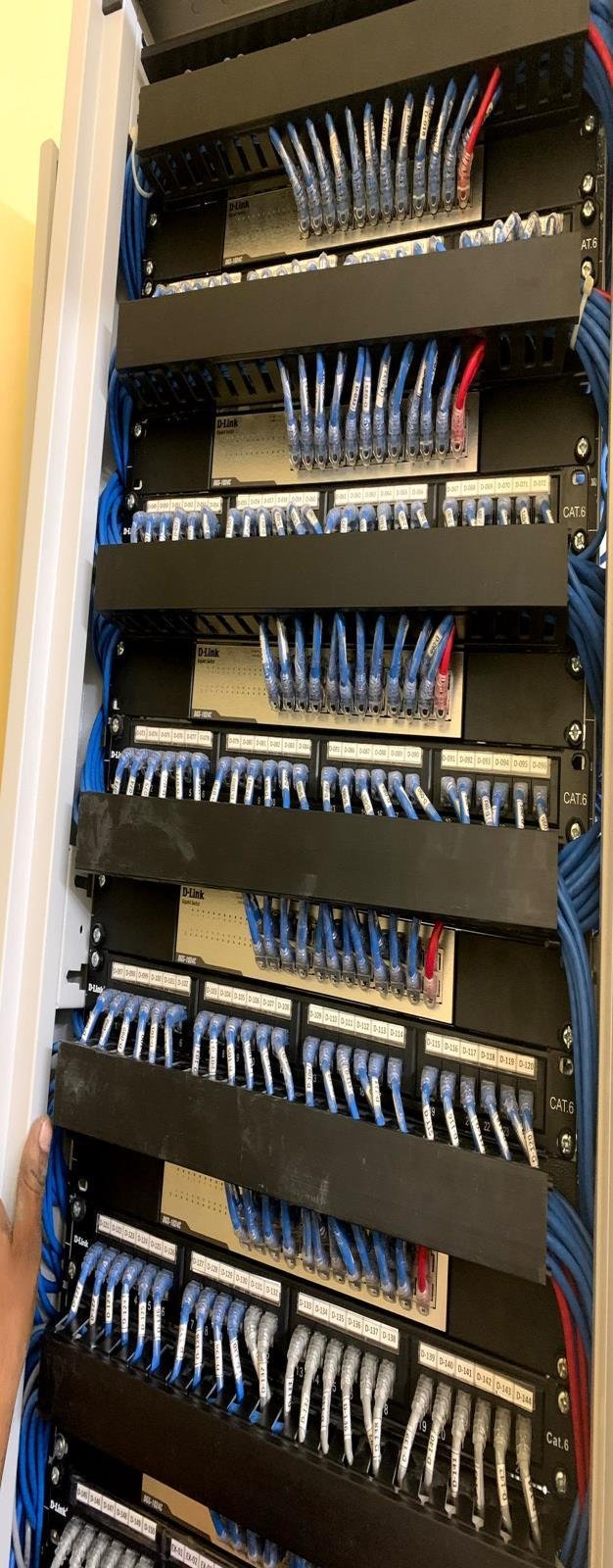 Structured network rack implemented by Vihan Infotech
